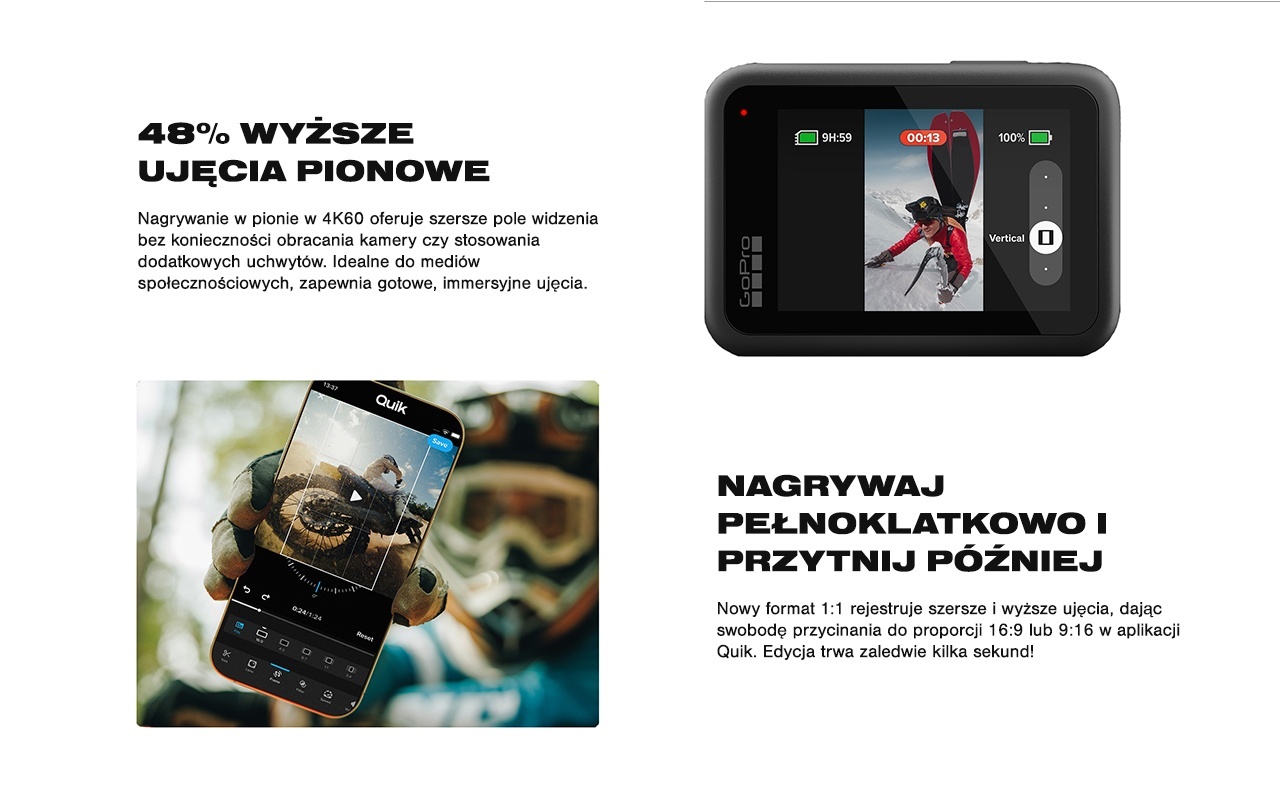 Kamera GoPro HERO13 Black ULTRA WIDE